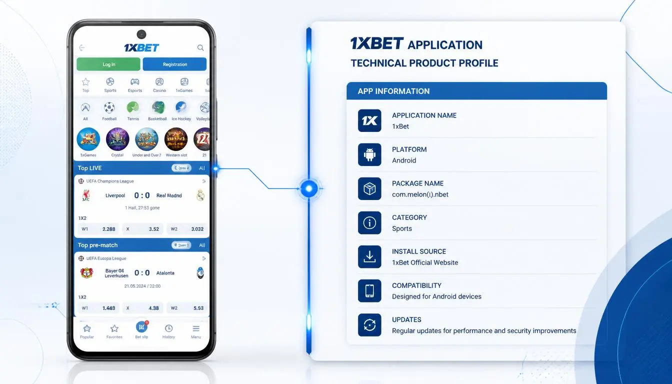 1xBet App Specifications